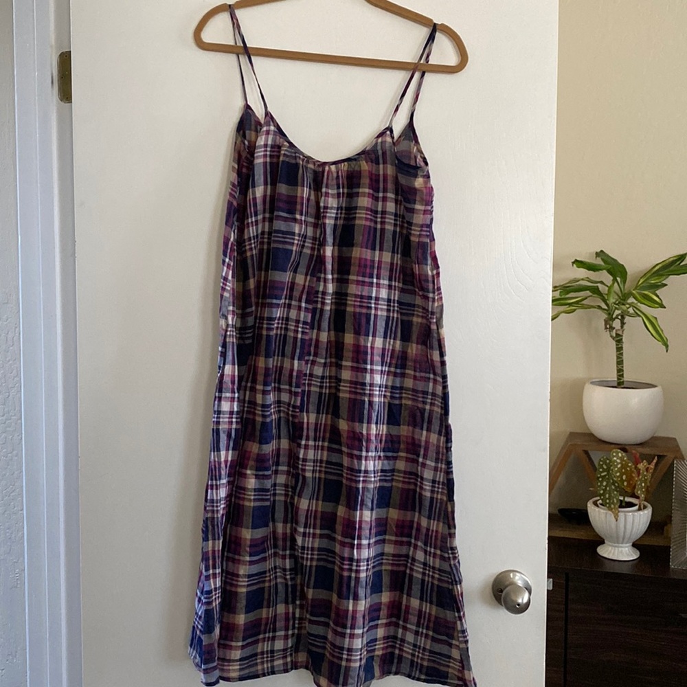 Pietsie Plaid Slip Dress